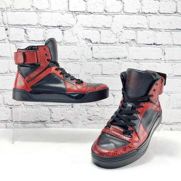 Gucci Other - GUCCI Exclusive – Basketball sneakers, red/black, leather, size 9.5/U.S. 10